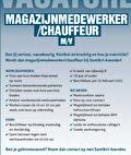 Vacature: Magazijnmedewerker/chauffeur m/v